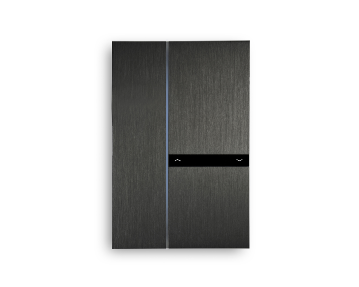 Basalte 0272-02-02 Выключатель FIBONACCI - DUAL - KNX, Brushed Dark Grey