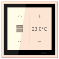 Jung LC 459 D1 S226 KNX комнатный контроллер LS TOUCH, Цвет: Оранжевый, оттенок: Бледный