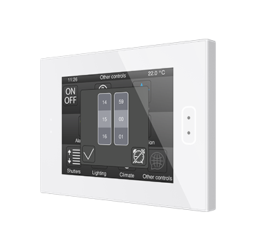 Zennio ZVIZ40GW Емкостная сенсорная панель Z40, цвет: глянцевый белый