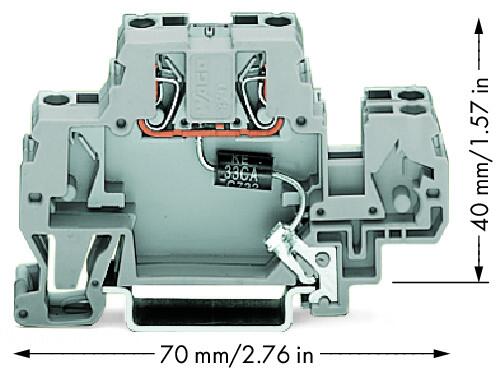 Wago 870-523/281-595 Клемма с диодом огр.напряжения 230 В AC