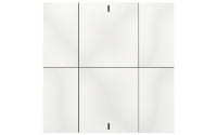 Interra ITR340-0602 iSwitch+ - 6-кнопочный KNX выключатель, пластик, глянцевый белый