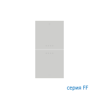 Ekinex EK-TQQ-FGE-EP2 Комплект клавиш TQQ (2 шт) с принтом для терморегулятора EP2/EQ2 версия 2019, Fenix NTM, отделка - Серый Эфес