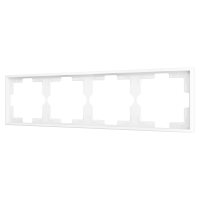 Zennio ZS70FM4MW ZS70, Рамка на 4 розетки, Матовый белый