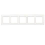 Jung EPD485WWM Рамка 5-постов; термопласт; белый матовый; Eco Deco
