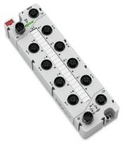 Wago 767-4807 8-канальный дискретный выход, тока, 0,5 А, 8 x M12, светло-серые