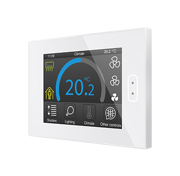 Zennio ZVIZ40W Емкостная сенсорная панель Z40, цвет: белый