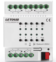 Letour LY/CL0400412J Актуатор управления приводами штор, 4 канала, 6А / 230V (AC)
