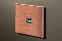 Lithoss USB-розетка Void USB Cu29, Цвет: Медный