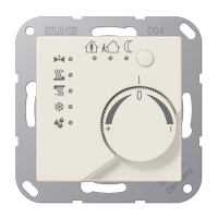 Jung A2178TS KNX-регулятор с ручкой для установки температуры, цвет: Белый, оттенок: Слоновая кость
