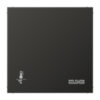 Jung AL2178ORTSAN KNX-регулятор без ручки для установки температуры; антрацит, цвет: Антрацит, оттенок: Лакированный алюминий