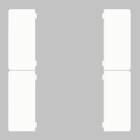 GVS CHKAM-04/55.1.00 Клавиши для CHPBD, 4 шт. белый матовый