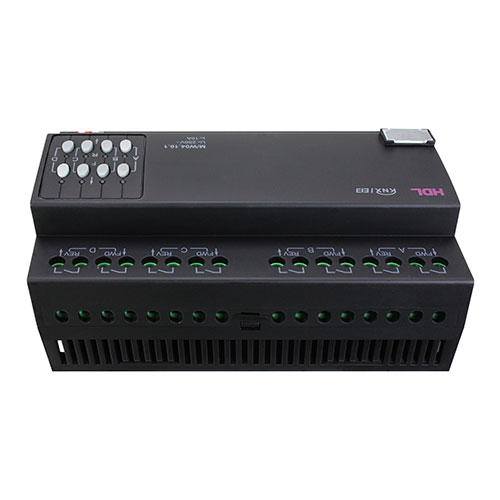 HDL M/W04.10.1 DIN контроллер моторизованных штор, жалюзи, роллет на 4 канала, 10А