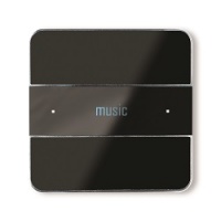 Basalte 301-23 Термостат DESEO, black glass, FT