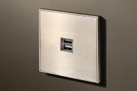 Lithoss USB-розетка Void USB Nickel, Цвет: Серебряный