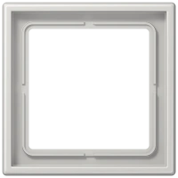 Jung LS 981 LG Рамка 1-ная, вертикальный и горизонтальный монтаж, duroplastic, LS 990, светло-серый