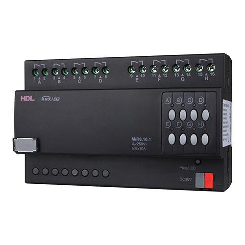 HDL M/R8.10.1 DIN реле, 8-канальное, 10A на канал, KNX