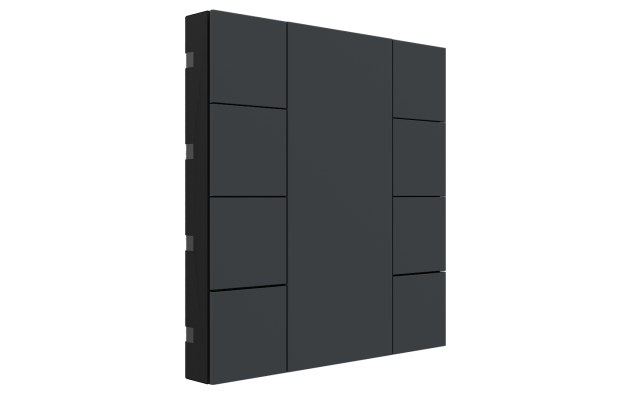 Interra ITR340-0804 iSwitch+ - 8-кнопочный KNX выключатель, пластик, антрацит матовый