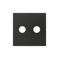 Zennio 830002305 ZS55, Крышка для разъема RCA 55x55 мм, Антрацит