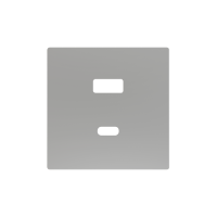 Zennio ZS55C2UCAS ZS55, Накладка на двойной переключатель 55x55 мм, Шампанское, На заказ