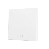 Zennio ZS70CSOFT11LMW ZS70, Крышка для кнопки Simple KNX Soft 70x70 мм, Наклон вниз, Значок подсветки, Матовый белый