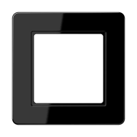 Jung AF 581 BF SW Рамка 1-ная, vertical and horizontal installation, thermoplastic, A FLOW, чёрный