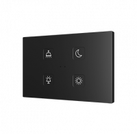 Zennio ZVITXLX4 Емкостный сенсорный выключатель с подсветкой Tecla XL X4