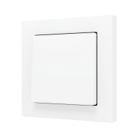 Zennio ZS551PB1MW ZS55, Простая мягкая кнопка для 1 бинарного входа 55x55 мм – Матовый белый