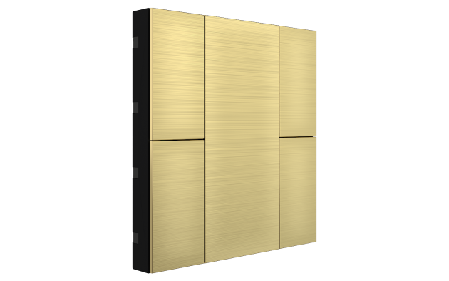 Interra ITR340-0413 iSwitch+ - 4-кнопочный KNX выключатель, алюминий, шампань матовый