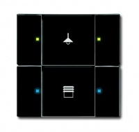 ABB 6126/02-81-500 Сенсор 2/4-клавишный, антарцит, цвет: Антрацит