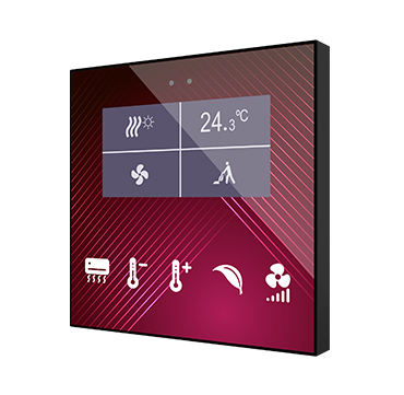 Zennio ZVIFDV2 Емкостная сенсорная панель с дисплеем и датчиком влажности