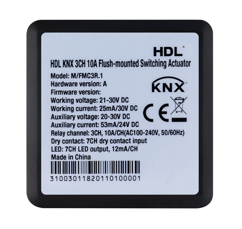 HDL M/FMC3R.1 3-канальное реле KNX скрытого монтажа 10A на канал