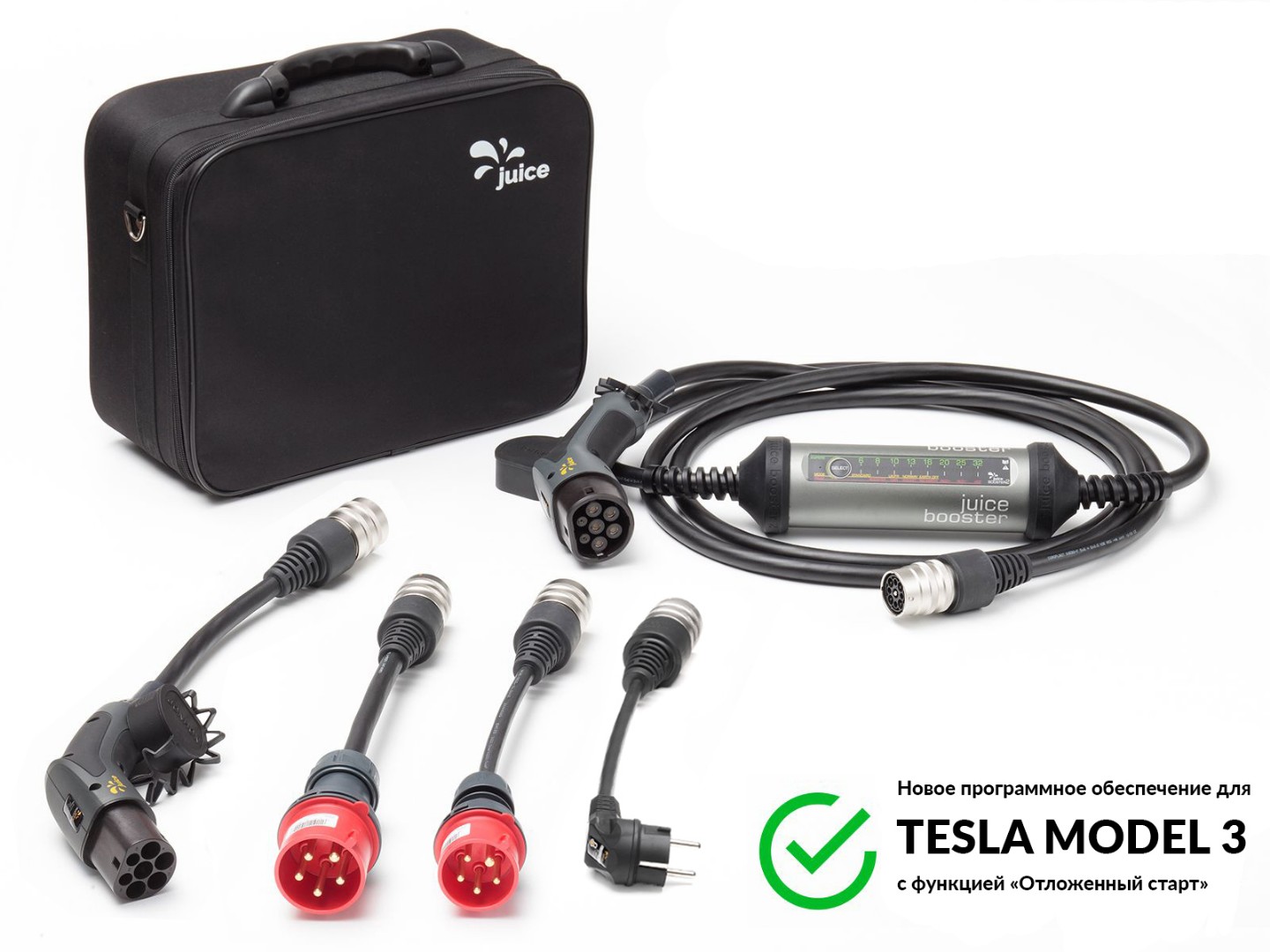 Juice Technology EL-JB2M3E2 Зарядная станция JUICE BOOSTER 2 (Комплектация Tesla) EL-JB2M3E2, цвет: Антрацит, оттенок: Металлик