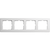 Jasmart Electric G1104W Рамка G-Flex  4-постовая, цвет белый глянцевый, G1104W