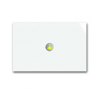 ABB 6340-24G-101-500 Сенсор 1-клавишный priOn, белый камень, цвет: Белый