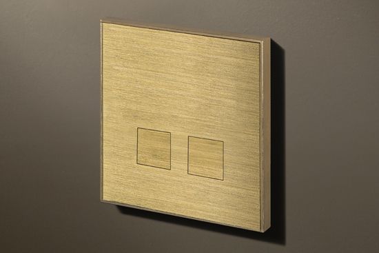 Lithoss Выключатель Squares Brushed Brass, Цвет: Латунь ,оттенок: Матовая