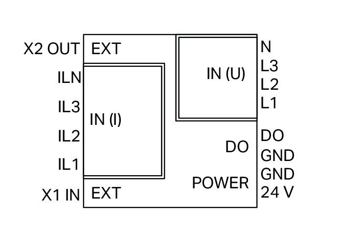 Wago 2857-570/024-001 3-фазный модуль измерения мощности, 3x400/690 V/1 A, Modbus RTU, Digital output, 24 VDC