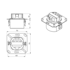 B.E.G. 94325 Настенный выключатель Indoor 140-L, цвет: -