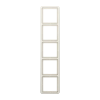 Jung CD 585 W Рамка 5-ная, вертикальный и горизонтальный монтаж, duroplastic, CD 500, слоновая кость