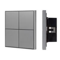 Arlight 038402 INTELLIGENT ARLIGHT Кнопочная панель KNX-304-23-IN Grey (BUS, Frame) (IARL, IP20 Металл, 2 года) 038402