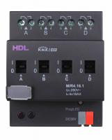 HDL M/R4.16.1 DIN реле, 4-канальное, 16A на канал, KNX