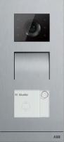 ABB M21322P1-S Станция вызова, видео, одноклавишная, сталь, с IC, Mifare/NFC