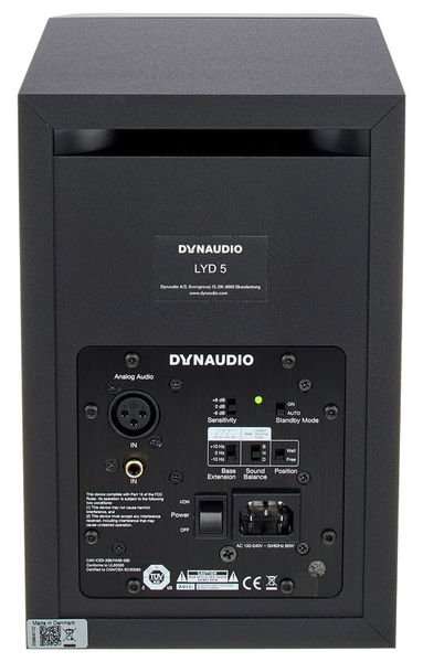 Dynaudio 251619 Студийный монитор Dynaudio LYD-5, цвет: Чёрный