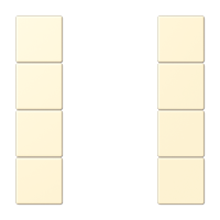 Jung LC 504 TSA201 Набор накладок 4 группы, Цвет: Белый, оттенок: Без оттенка