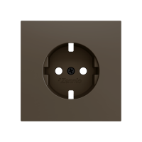 Zennio ZS70CSCSM ZS70, Крышка для розетки Schuko без винтов 70x70 мм, Мокко