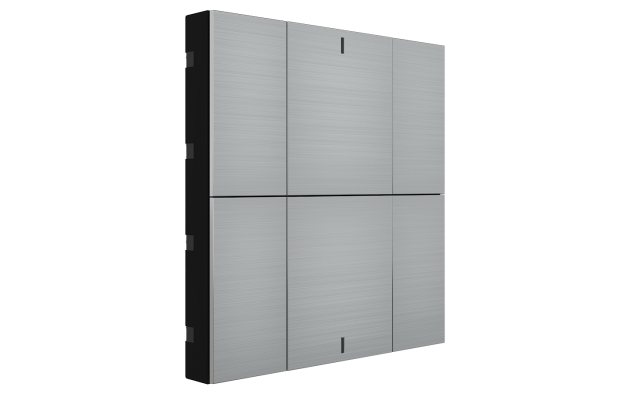 Interra ITR340-0610 iSwitch+ - 6-кнопочный KNX выключатель, алюминий, натуральный алюминий матовый