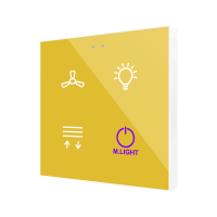 Zennio ZVIFR4C360 Плоский RGB 4. Стеклянная емкостная кнопка, 4 кнопки, 360° настройка