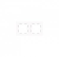 Zennio 980000208 ZS55. 2-постовая рамка, цвет: белый, оттенок: глянцевый