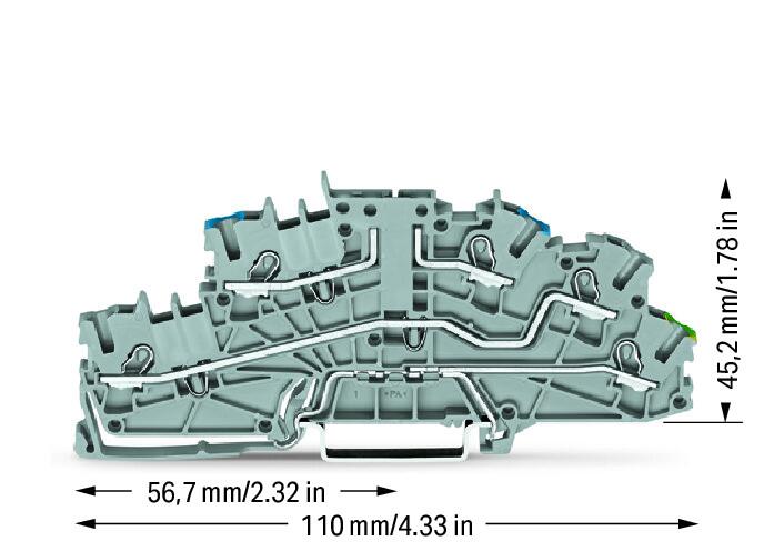 Wago 2003-6640 Многоуровневая Клемма, 0,25 - 2,5 (4) мм2,