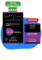 ONOKOM HS-VRF-MB-B-8 Устройство для управления 8 внутренними блоками VRF системы кондиционирования Hisense(разъем 1 2) по ModBus RTU протоколу