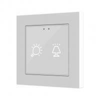 Zennio ZVIF55X2VT Емкостный сенсорный выключатель с подсветкой (55 x 55 мм) Flat 55 X2 vT